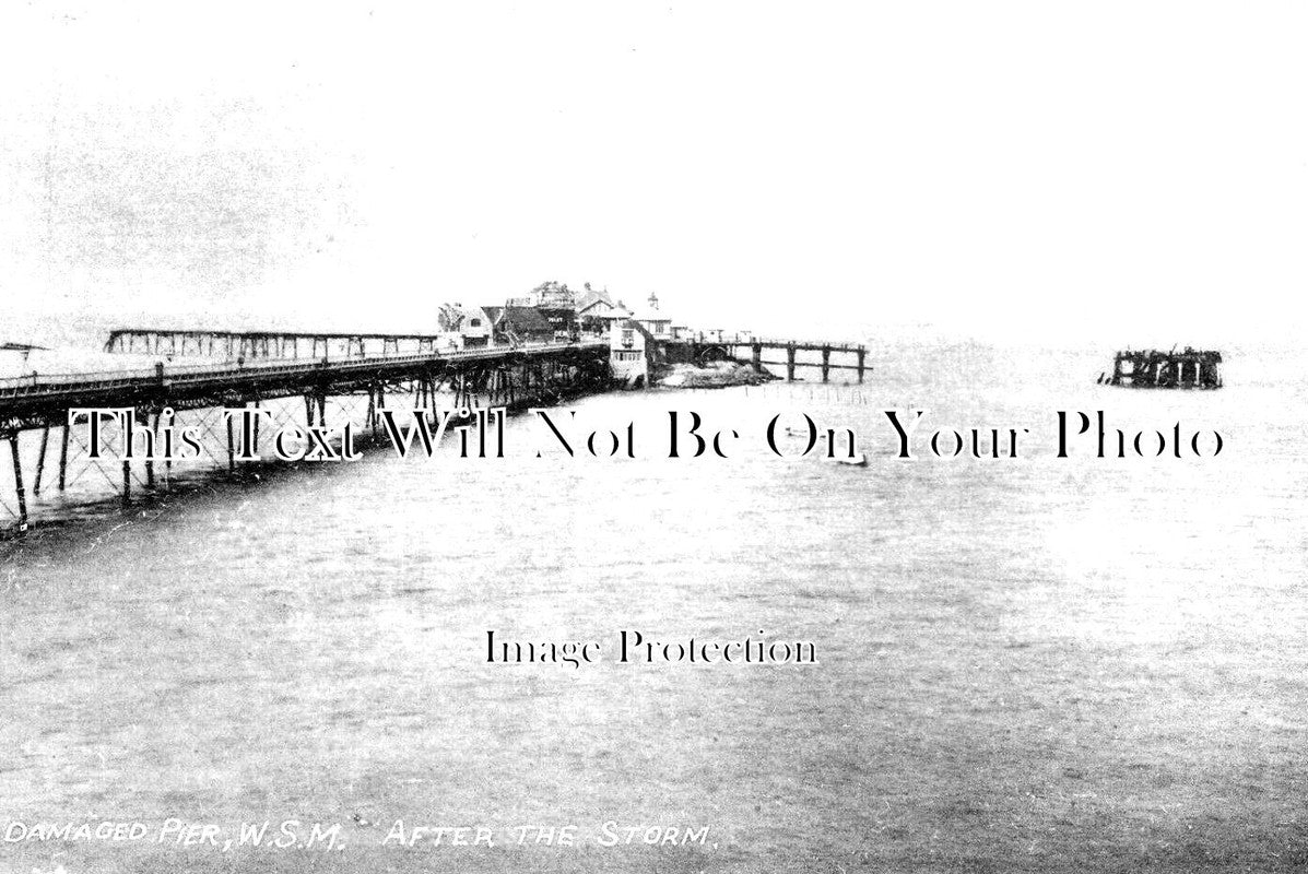 SO 1639 - Damaged Pier After Storm, Weston Super Mare, Somerset