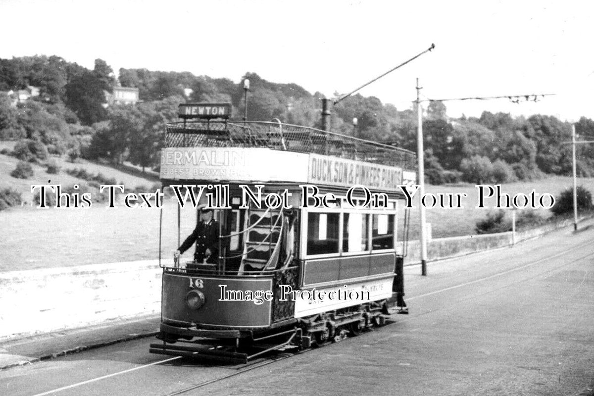 SO 1693 - Bath Electric Tramways Tram Near Newton Bridge, Bath, Somerset