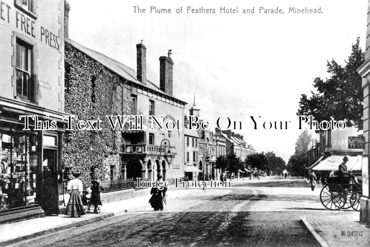 SO 1704 - The Plume Of Feathers Hotel & Parade, Minehead, Somerset