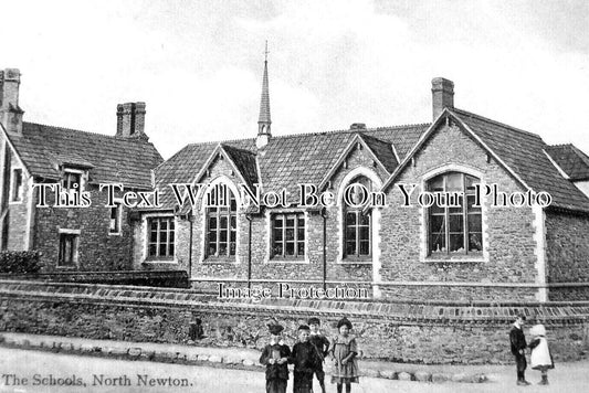 SO 1754 - The Schools, North Newton, Somerset c1905