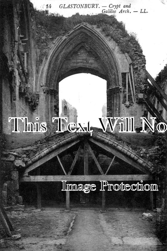 SO 1755 - Crypt & Galilee Arch, Glastonbury, Somerset