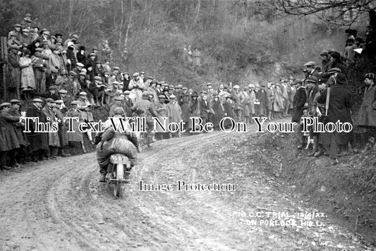 SO 1819 -  MCC Motorcycle Trials On Porlock Hill, Minehead, Somerset 1922
