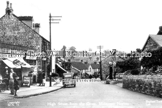 SO 1821 - High Street From The Cross, Midsomer Norton, Somerset