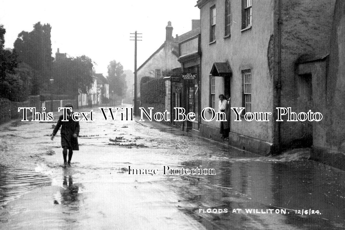 SO 1822 - Floods At Williton, Somerset c1924