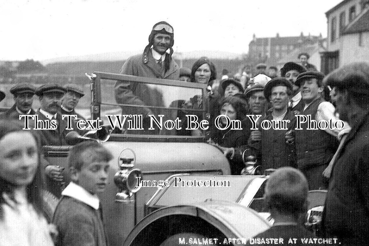 SO 1828 - M Salmet Aviator After Disaster At Watchet, Somerset