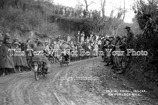 SO 1869 - MCC Motor Trial, Porlock Hill, Minehead, Somerset 1922