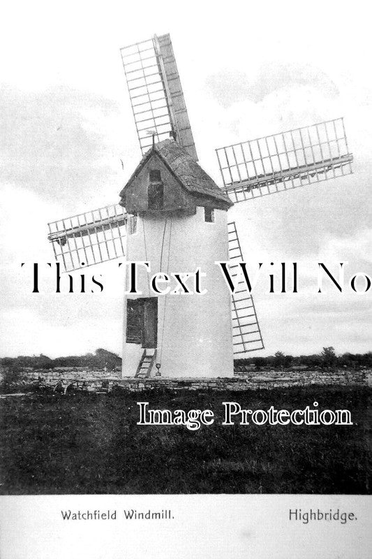 SO 1912 - Watchfield Windmill, Highbridge, Somerset c1905