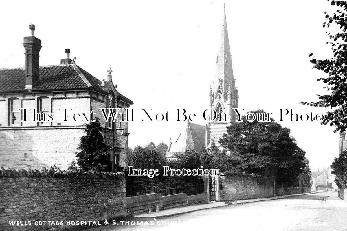 SO 1990 - Wells Cottage Hospital & St Thomas Church, Somerset