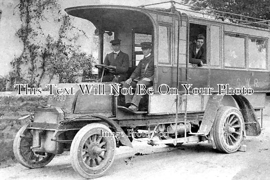 SO 2001 - GWR Motor Bus At Holford, Somerset c1907