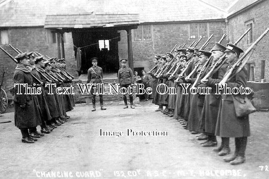 SO 2017 - Changing Guard, 132 Coy ASC MT Military Army, Holcombe c1913