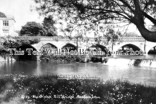 SO 2039 - Weirs & Toll Bridge, Bathampton, Somerset