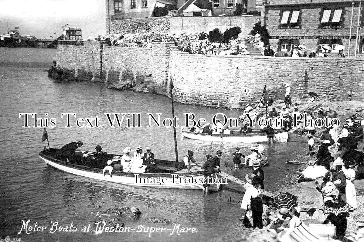 SO 2086 - Motor Boats At Weston Super Mare, Somerset