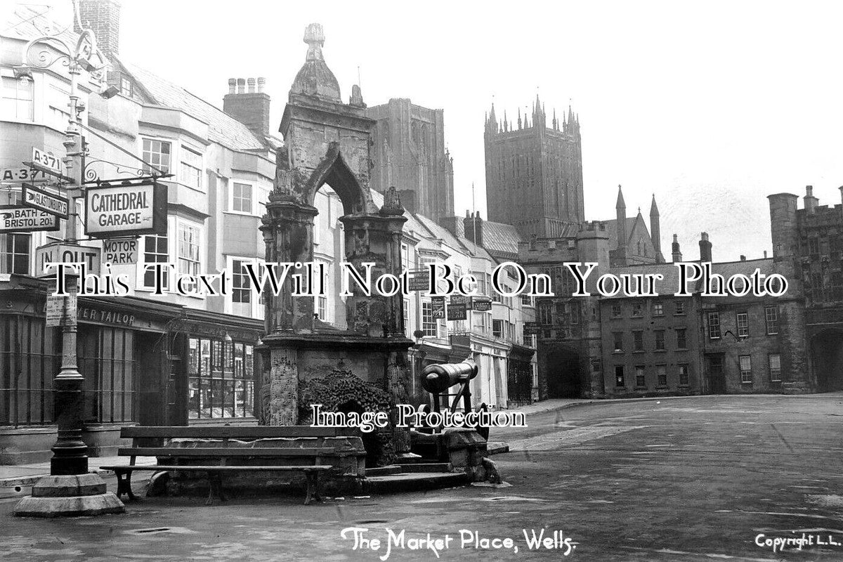 SO 2095 - The Market Place, Wells, Somerset c1920