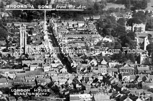 SO 212 - Arial View, London House, Glastonbury, Somerset
