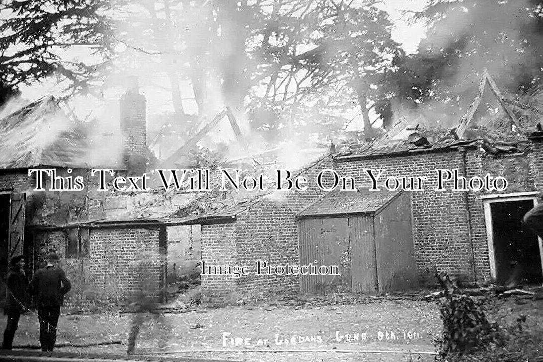 SO 2151 - Fire At Jordans Farm, Ilminster, Somerset 1911