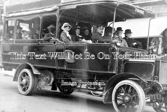 SO 2153 - Charabanc With Passengers, Frome, Somerset