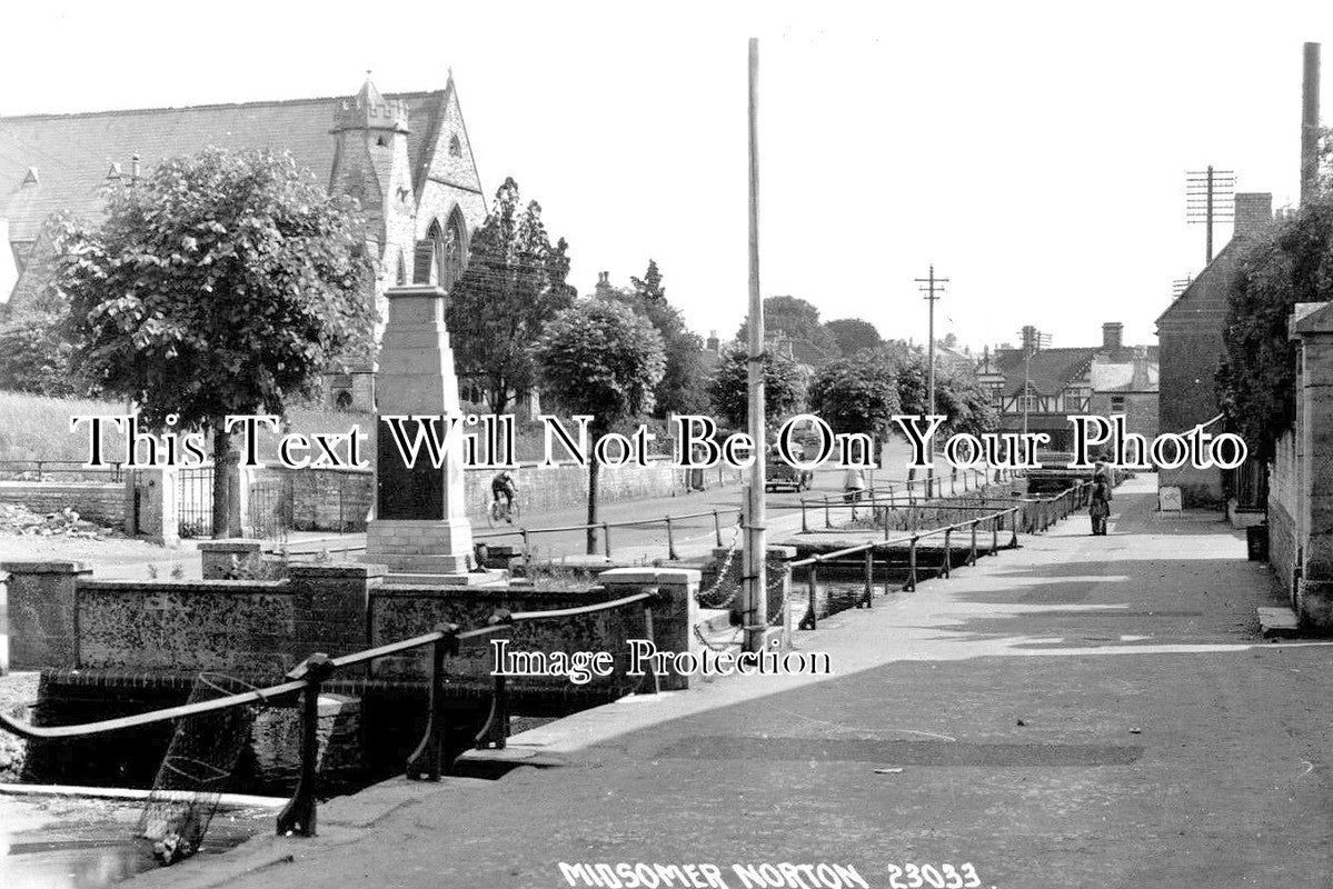SO 2258 - Midsomer Norton War Memorial, Somerset c1957
