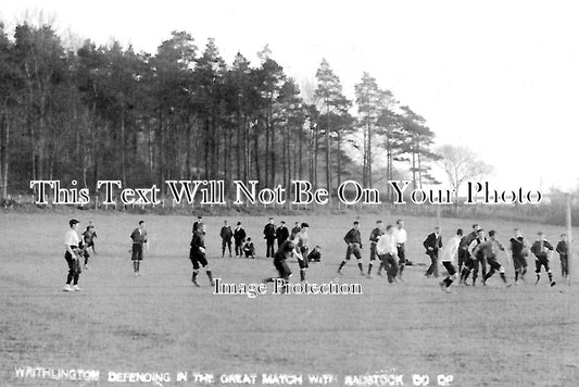 SO 2291 - Writhlington v Radstock Football Match, Somerset 1910