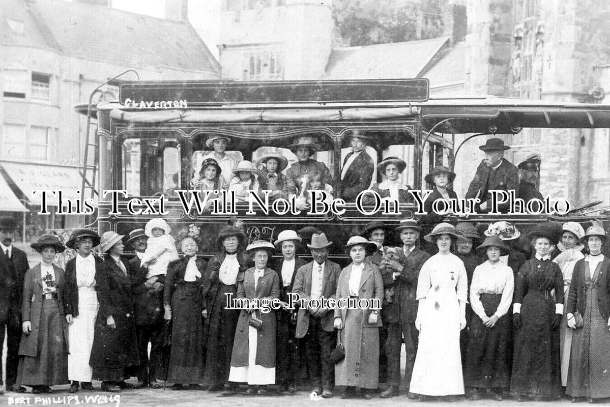 SO 2308 - Claverton Church Choir Outing, Wells, Somerset c1913