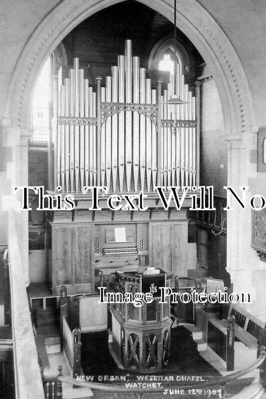 SO 2446 - New Organ, Watchet Wesleyan Chapel, Somerset 1907
