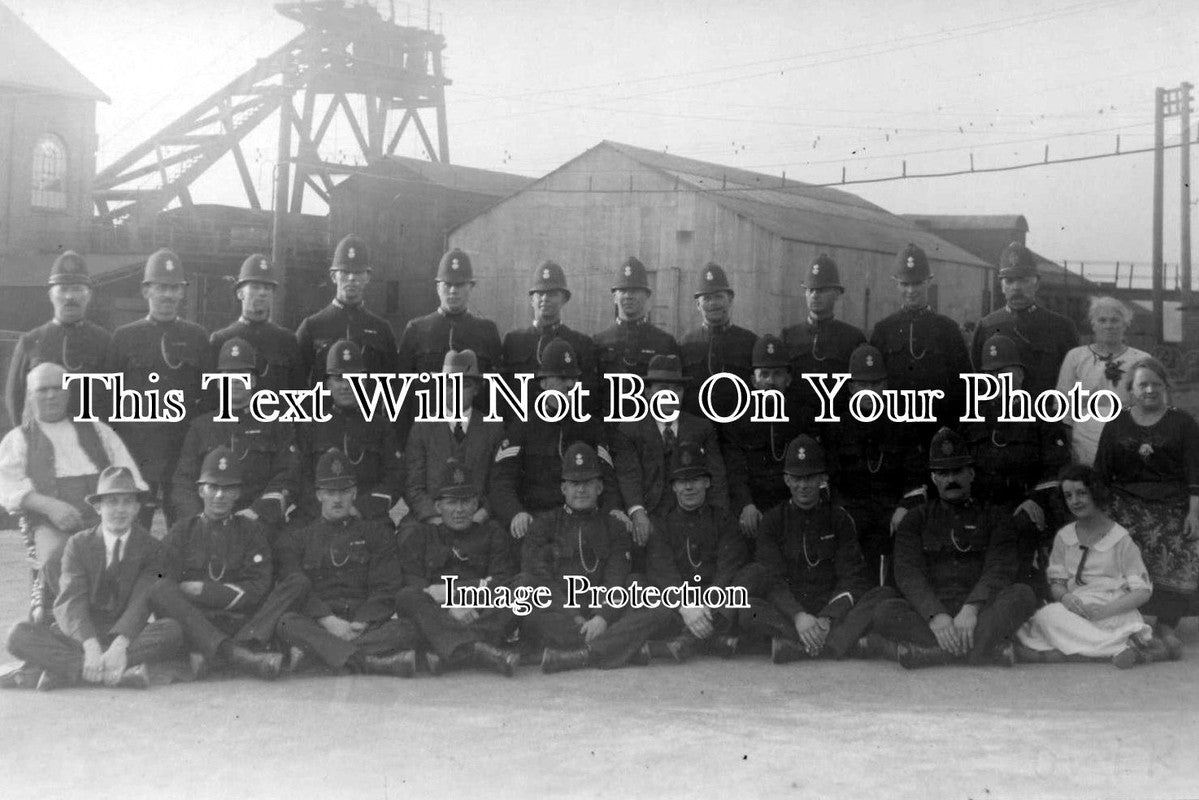 SO 249 - Police Guarding Mine During 1926 Strike, Midsomer Norton, Radstock, Somerset