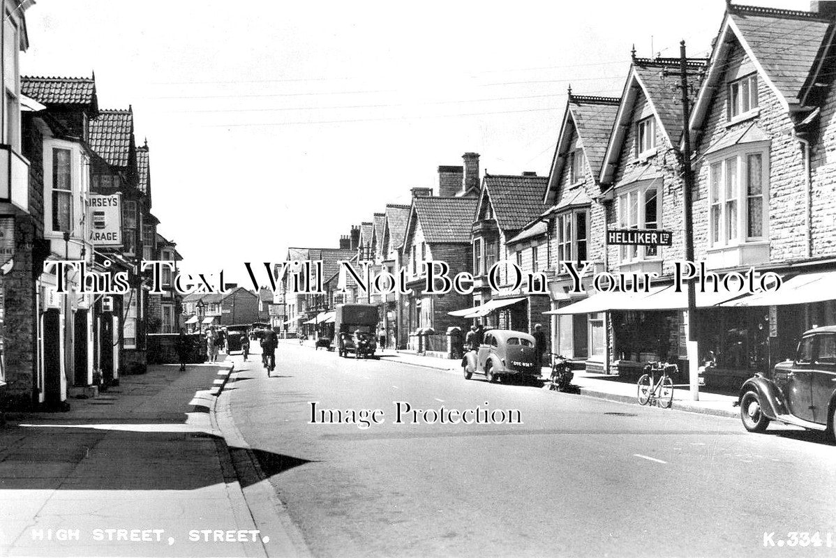 SO 2495 - High Street, Street, Somerset c1957