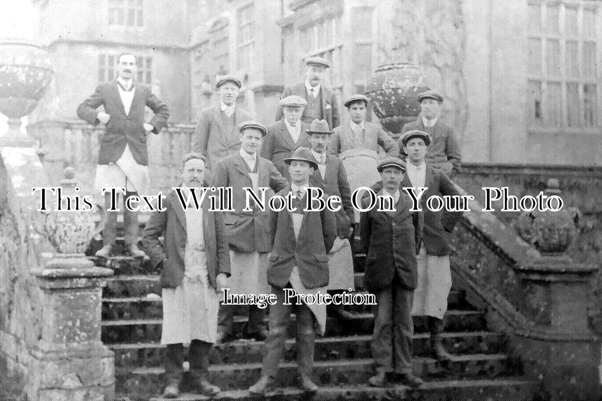 SO 2508 - Montacute House Staff, Yeovil, Somerset c1910