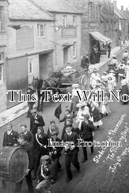 SO 2516 - Stoke Congregational Procession, Somerset 1907