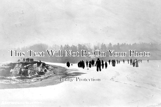 SO 2545 - Ice Skating On The Reservoir, Chard, Somerset 1907