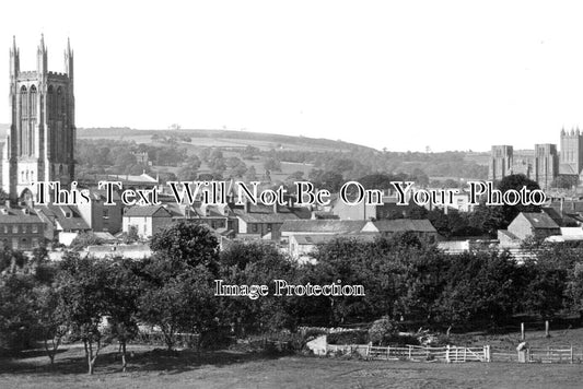 SO 2680 - General View Of Wells & Cathedral, Somerset