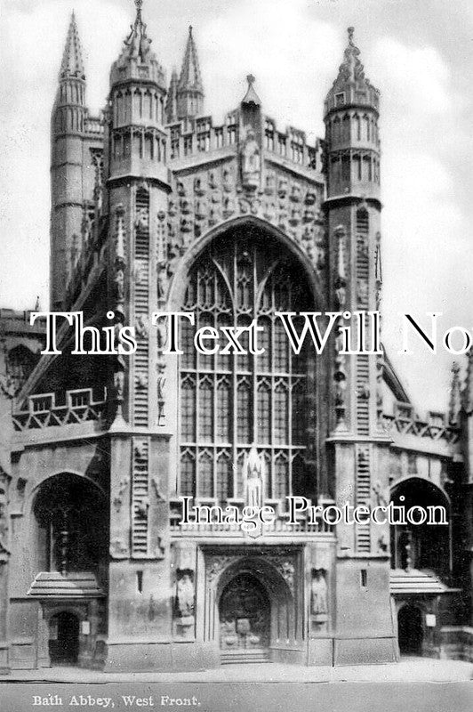 SO 2824 - West Front, Bath Abbey, Bath, Somerset