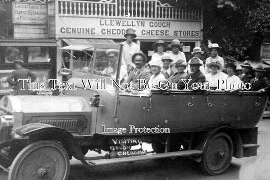 SO 2848 - Charabanc Trip To Llewellyn Gough, Cheddar, Somerset c1925