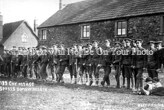 SO 3053 - 133 Coy MTASC Sports, Military Soldiers, Wells, Somerset