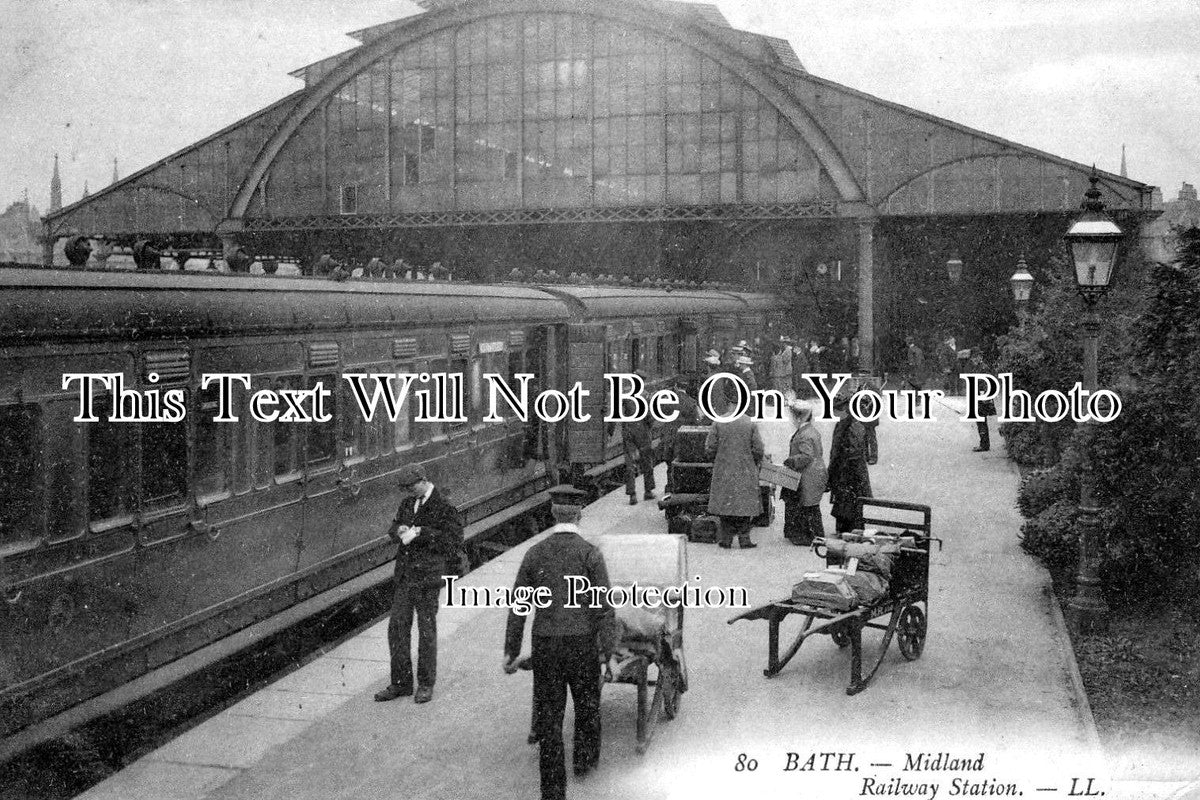 SO 343 - Bath Railway Station, Somerset c1908