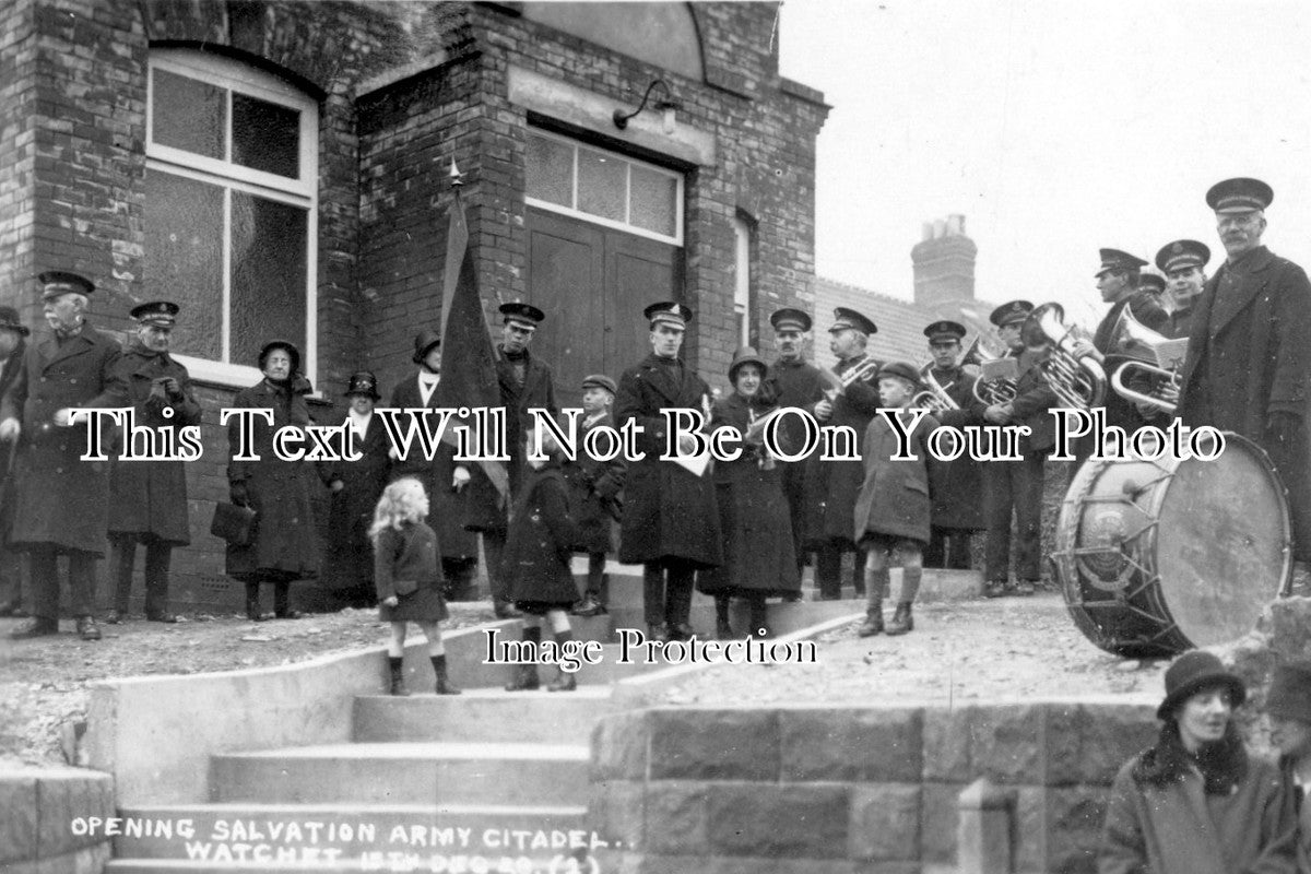 SO 381 - Opening The Salvation Army Citadel, Watchet, Somerset 1928