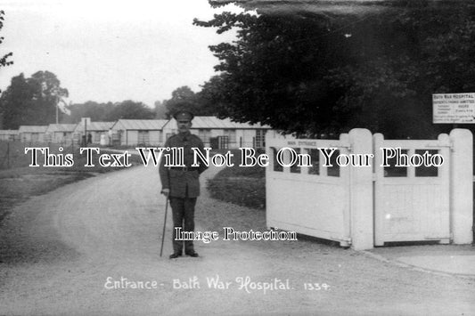 SO 392 - Entrance To Bath War Hospital, Somerset WW1