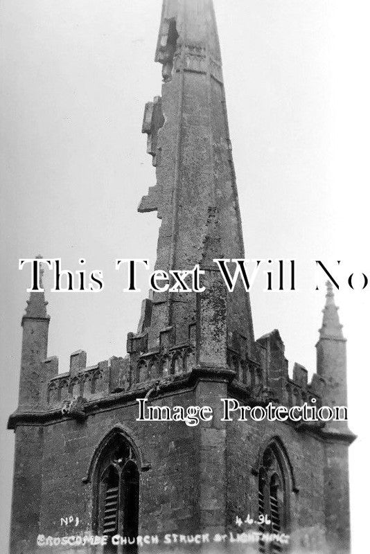 SO 455 - Croscombe Church, Struck By Lightning, Somerset 1936