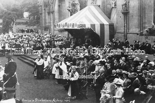 SO 486 - Glastonbury Abbey Service For Royal Visit, Somerset 1909
