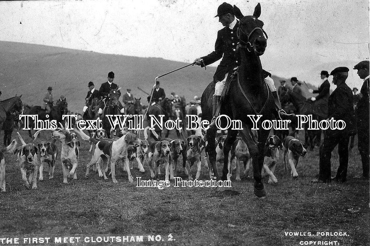 SO 52 - First Meet, Cloutsham Hunt, Somerset c1913