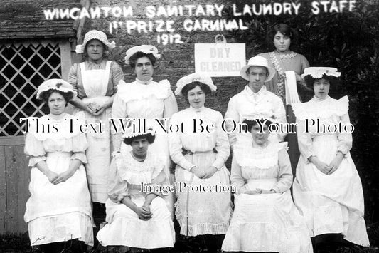 SO 567 - Wincanton Sanitary Laundry Staff .1st Prize Carnival, Somerset 1912