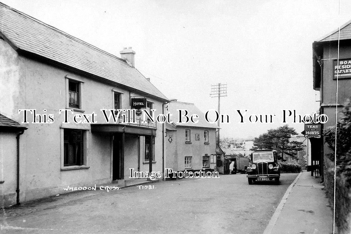 SO 64 - Wheddon Cross Alfred Vowles Postcard Photos Wheddon Cross Royal Oak Withypool Exmoor 2