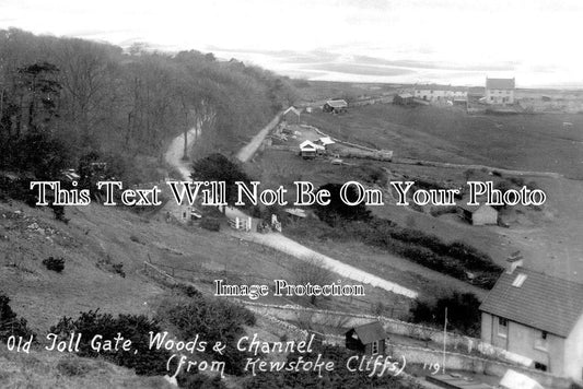 SO 659 - Old Toll Gate From Kewstoke Cliffs, Somerset c1922