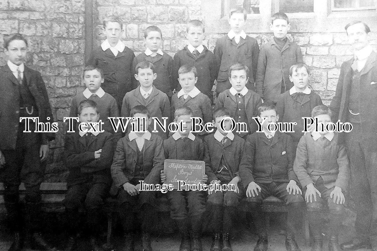 SO 667 - Shepton Mallet School Class, Somerset 1907