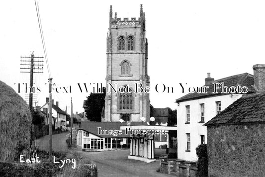 SO 731 - East Lyng Church & Petrol Station, Somerset