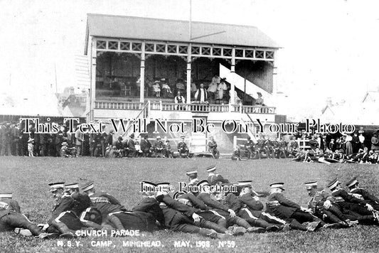 SO 778 - Church Parade NSY Camp, Minehead, Somerset 1908