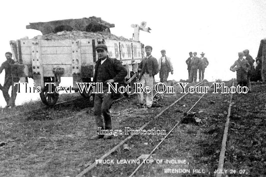 SO 842 - Top Of Incline, Brendon Hill Mines, Somerset c1907