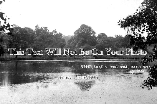 SO 943 - Upper Lake Boathouse, Mells Park, Frome, Somerset c1910