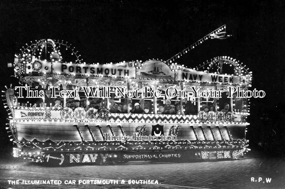 SP 132 - The Illuminated Car Portsmouth & Southsea