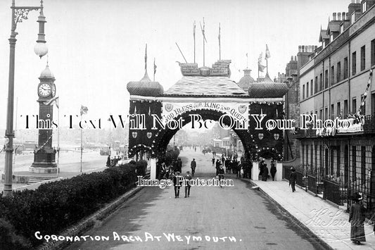 SP 239 - Coronation Arch At Weymouth, Dorset