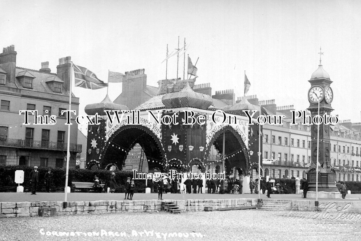 SP 240 - Coronation Arch At Weymouth, Dorset